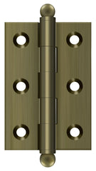 DELTANA Deltana CH2517U5 Ball Tip Hinge Antique Brass 2.5 in