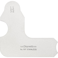 STARRETT Starrett 50640 Radius Gage 11/32 Inch Convex Concave