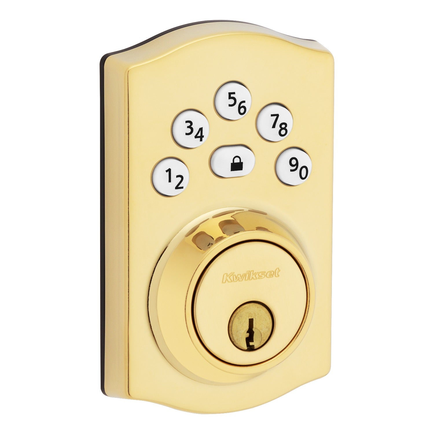 KWIKSET Kwikset 9240TRL-L03 Electronic Deadbolt Lifetime Brass