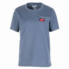 MILWAUKEE Milwaukee F451U-M Womens Pocket Tee Medium Blue