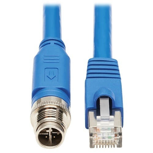 TRIPP LITE Tripp Lite NM12-6A2-02M-BL M12 RJ45 Cat6a Patch Cable