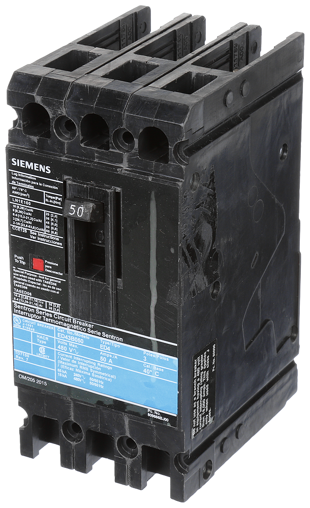 SIEMENS ED43B050 CIRCUIT BREAKERS