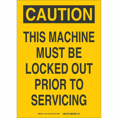 BRADY Brady 85890 Caution Sign 5 in x 3-1/2 in