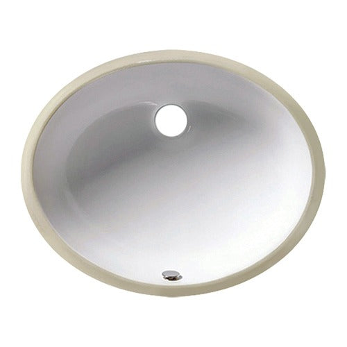 DAKOTA Dakota Plumbing Products US-1310W Undermount Oval Lavatory Sink
