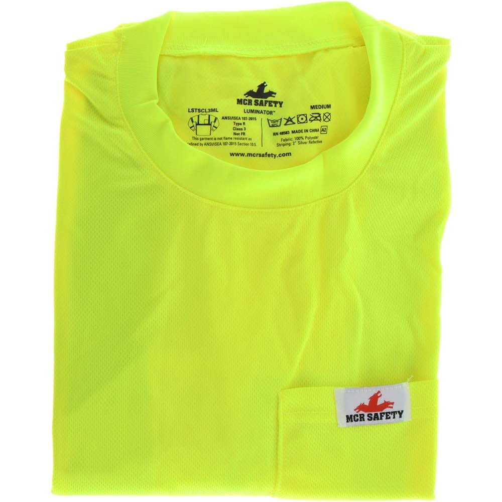 MCR SAFETY Mcr Safety LSTSCL3MLM Hi-vis T-shirt Medium Class 3