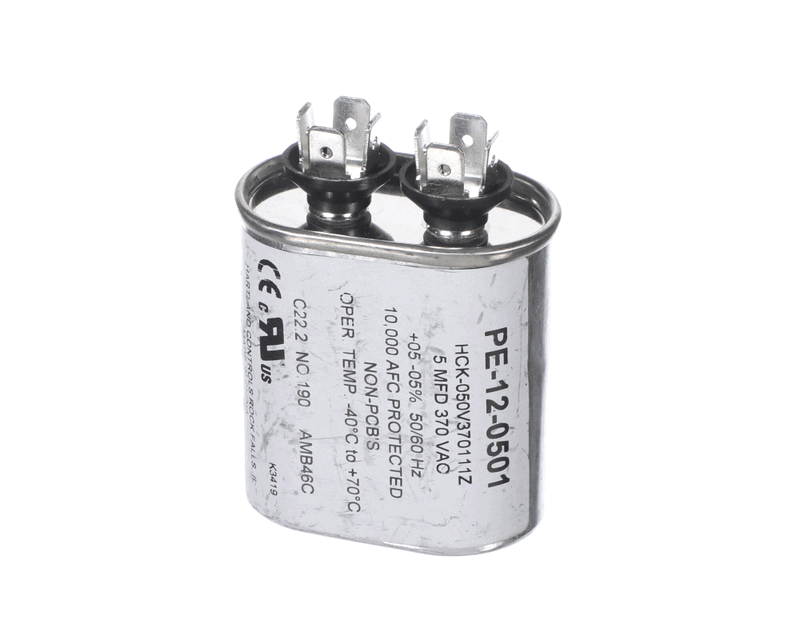 ENVIRO-TEC Enviro-Tec PE-12-0501 Capacitor 5 MFD 370 VAC Oval ENTCPE-12-0501