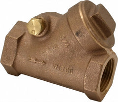 NIBCO Nibco NL75008 Check Valve 3/4 Inch Y-pattern Fnpt Bronze