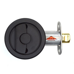 EMTEK Emtek 2145US19 Round Privacy Pocket Door Tubular Lock Flat Black
