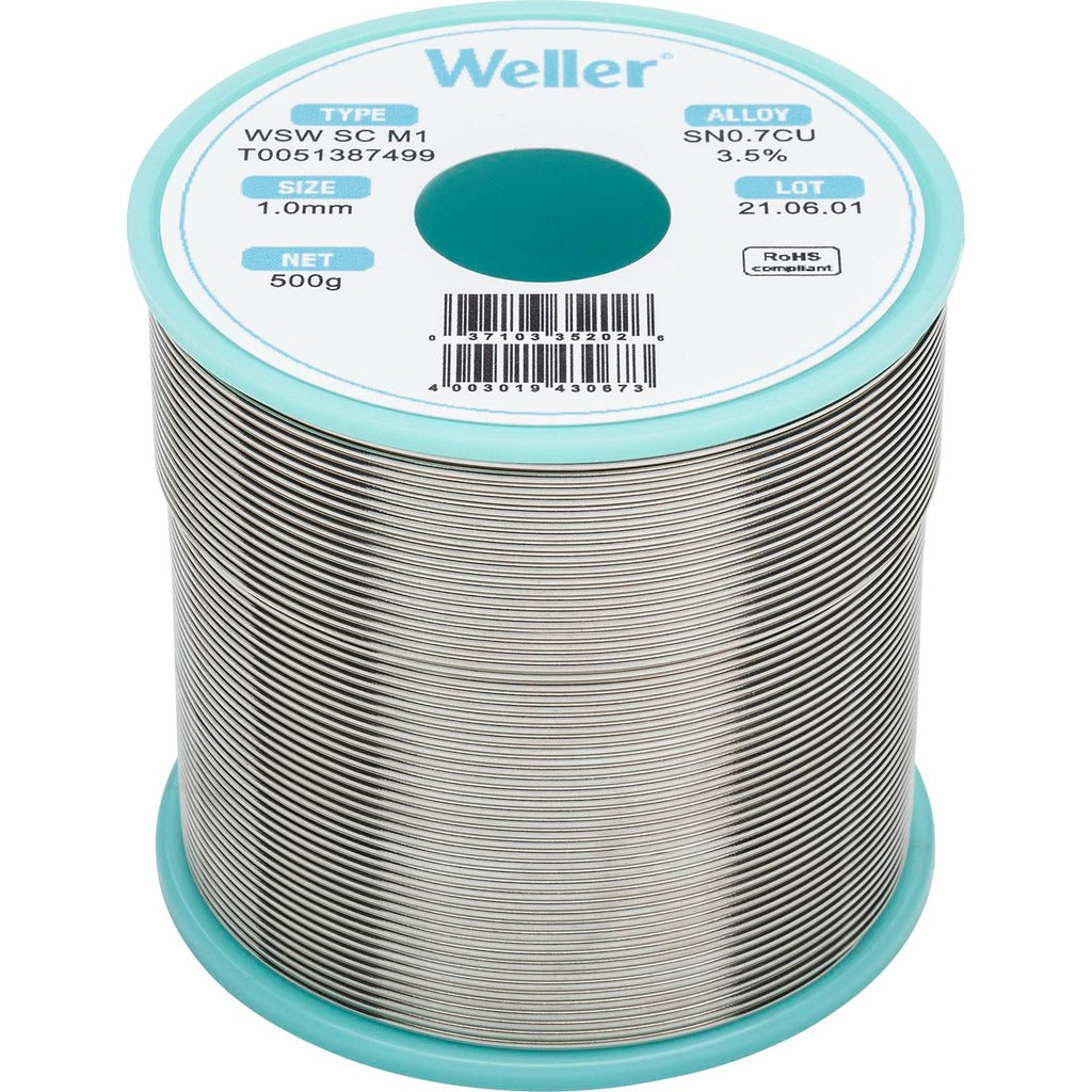 WELLER Weller T0051387499 Silver Free Alloy Solder Spool 500g