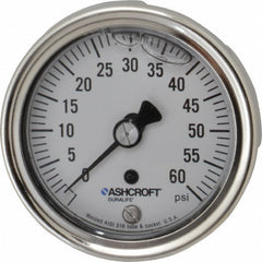 ASHCROFT Ashcroft 94904 Pressure Gauge 0-60 Psi 2.5in Dial Npt