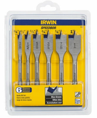 IRWIN Irwin Industrial Tool Co 88886 6 Piece Spade Bit Set