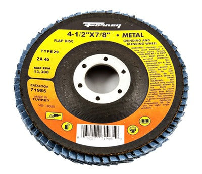 FORNEY Forney Industries Inc 71985 Flap Disc 4.5in 40 Grit Type 29