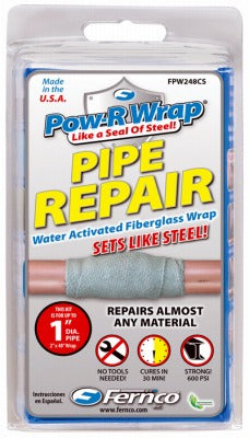 FERNCO Fernco Inc FPW248CS Pipe Repair Wrap 2x48 Fiberglass 600 Psi