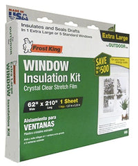 FROST KING Thermwell V95H Outdoor Window Film Kit 62x210 Inches