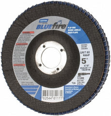 NORTON Norton 66254461177 Flap Disc 5 in 60 Grit Type 29 Zirconia