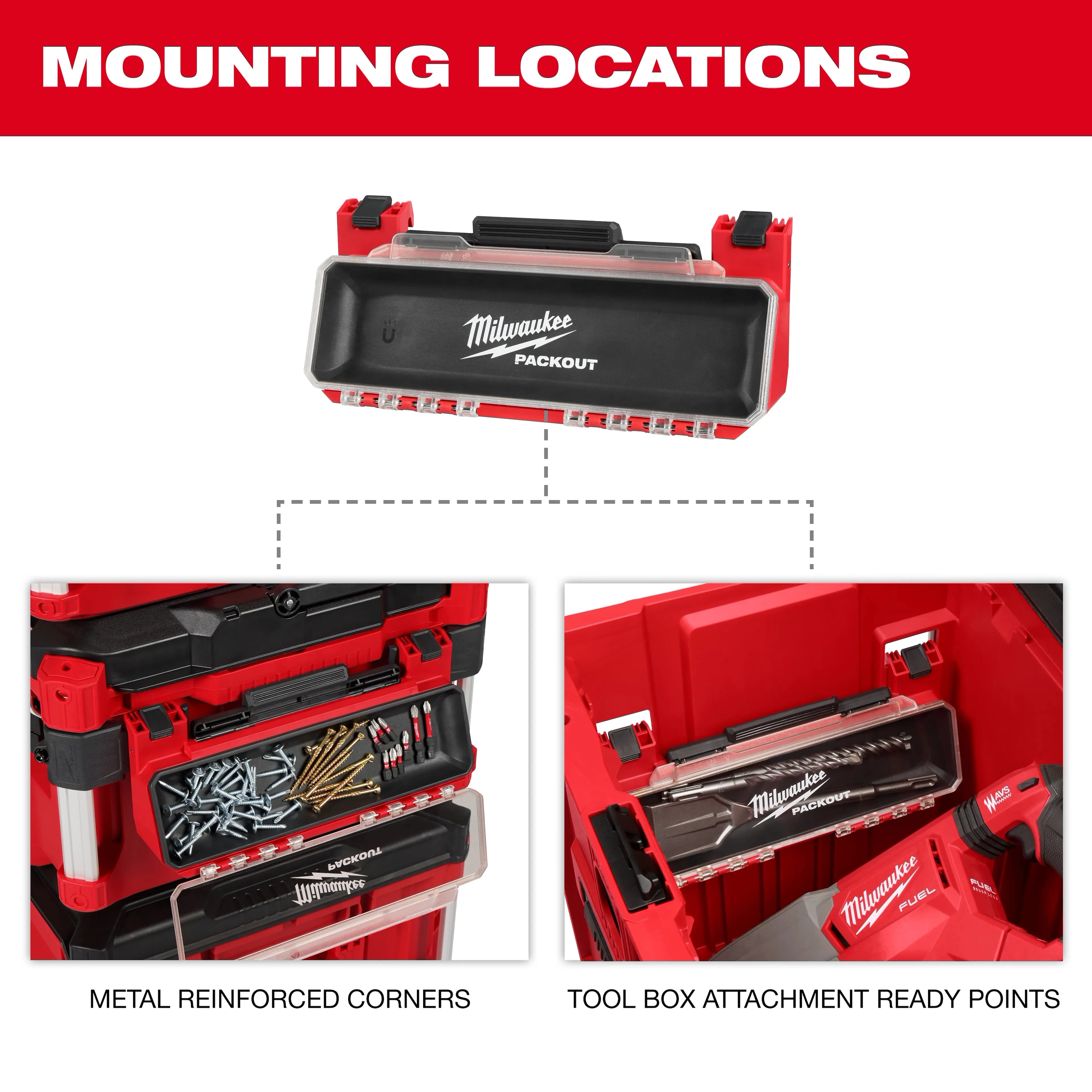 MILWAUKEE Milwaukee 48-22-8611 PACKOUT Tool Box Magnetic Bin Attachment