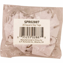 SPARCO Sparco SPR02887 Square Key Tags 20 Pack