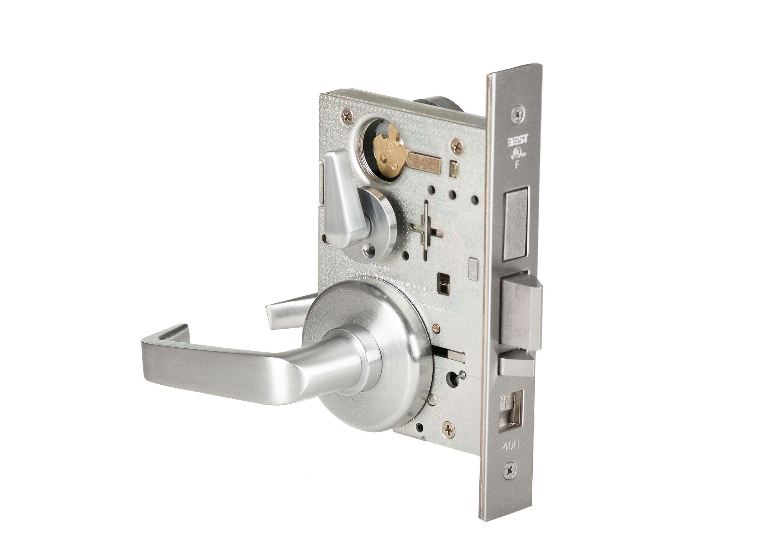 BEST Best 45H7AB15H626RH Mortise Lock Office Deadbolt Satin Chrome