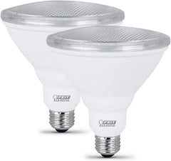 FEIT ELECTRIC Feit Electric PAR3875/10KLED/2 PAR38 LED Bulb 75W Equivalent (10.5W) 2 Pack PAR3875/10KLED/2