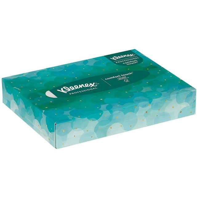 KIMBERLY-CLARK Kimberly-Clark KCC21195 Kleenex Professional Facial Tissue Junior Flat Box 48/Box