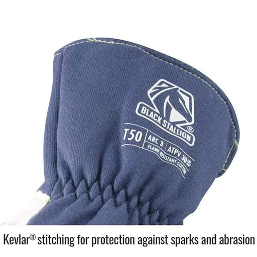 BLACK STALLION Black Stallion t50m Welding Glove Medium Grain Goatskin