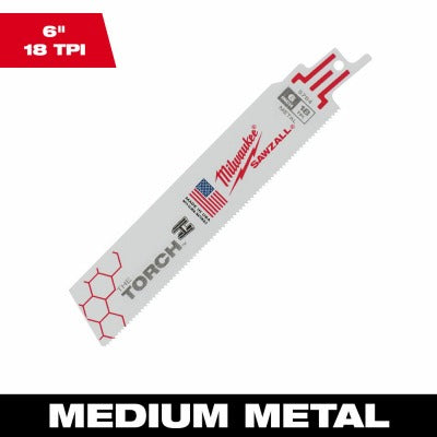 MILWAUKEE Milwaukee 48-01-2764 6in 18 Tpi Torch Saw Blade 10 Pack