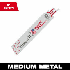 MILWAUKEE Milwaukee 48-01-2764 6in 18 Tpi Torch Saw Blade 10 Pack