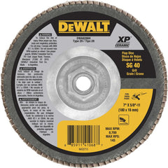 DEWALT Dewalt DWA8286H 7 Inch Flap Disc 40 Grit Ceramic Type 29