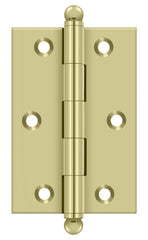 DELTANA Deltana CH3020U3-UNL Hinge Ball Tips 3x2 in Unlacquered Brass
