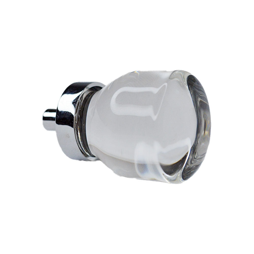 EMTEK Emtek 86562US26 Juneau Glass Cabinet Knob Polished Chrome
