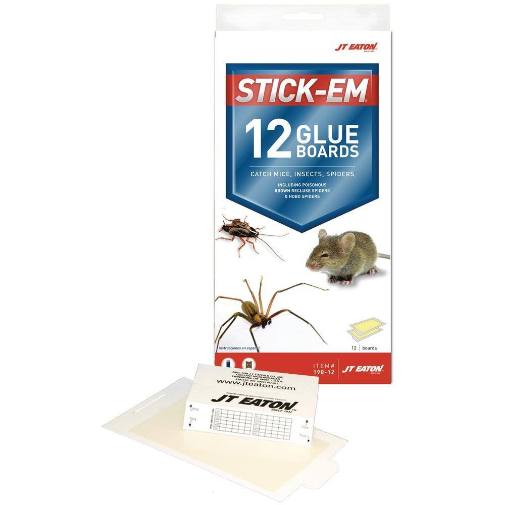 JT EATON Jt Eaton 198-12 Stick-Em Pest Catcher Pack of 12