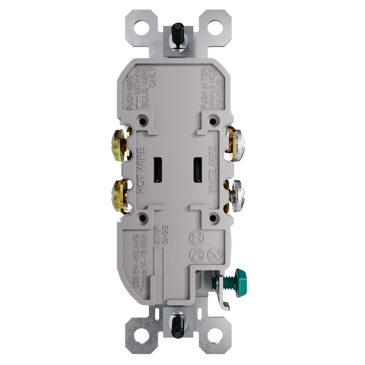 LEGRAND Legrand 3232-TRI TradeMaster Duplex Grounding Tamper-Resistant Straight Blade Receptacle 15A 125V (Duplex)
