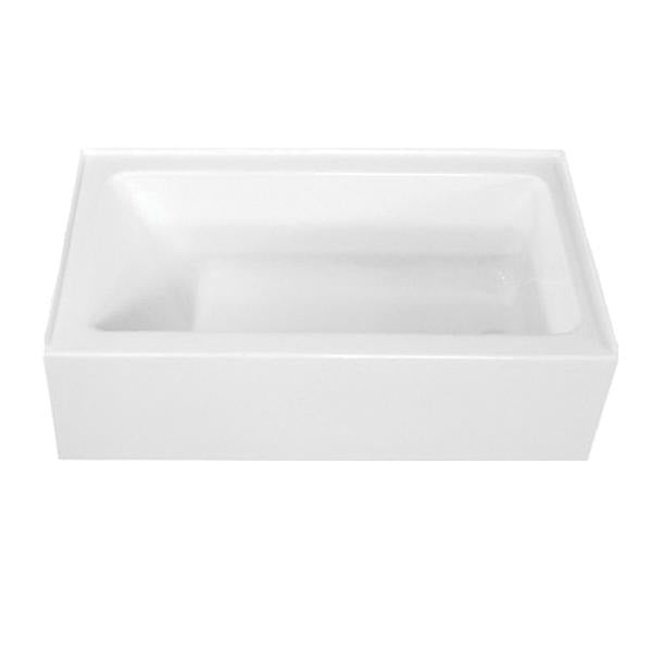 MANSFIELD Mansfield 664952 Rectangular Bathtub 60in Left Drain White
