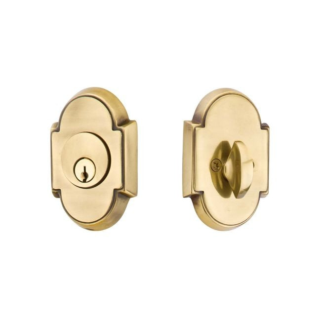 EMTEK Emtek 8466US7 Single Cylinder Deadbolt French Antique Brass