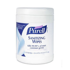 GOJO Gojo GOJ911306CT Sanitizing Wipes (6 x 6-3/4 in, 270 per canister, 6 per carton)