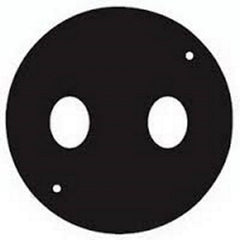MULBERRY METAL PRODUCTS Mulberry Metal Products 30372 4 Inch Round Weatherproof Cover With 2 Outlets (4 in)