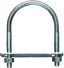 NATIONAL HARDWARE National Mfg N222-208 Zinc U-bolt 3/8x2-1/2x4 in with Nuts