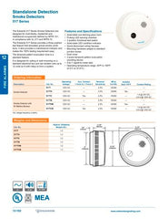 EDWARDS Edwards 517T Series Smoke Detector 120V AC (Ceiling/Wall)