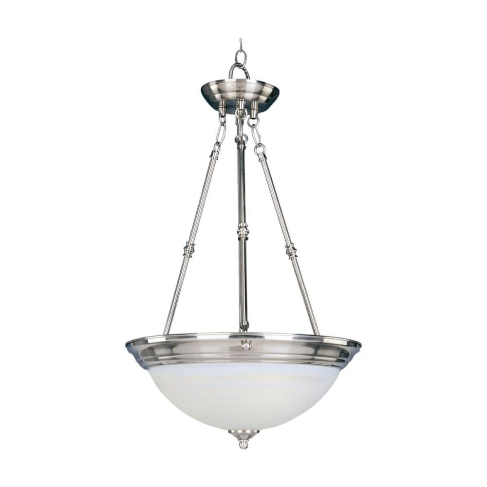 MAXIM LIGHTING Maxim Lighting 5845MRSN Essentials 3 Light Inverted Bowl Pendant 60W 15 Inch
