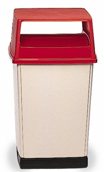 RUBBERMAID Rubbermaid FG256V00RED Recycling Lid 56 Gal Rectangle Red