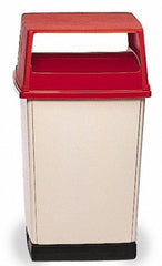RUBBERMAID Rubbermaid FG256V00RED Recycling Lid 56 Gal Rectangle Red