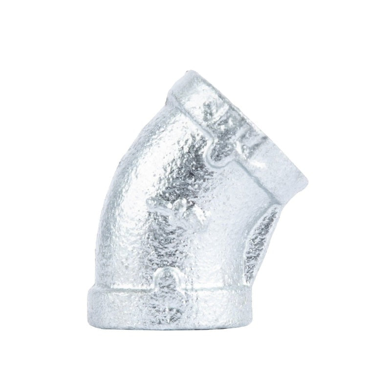 CODA RESOURCES Coda Resources 506374 Galvanized Iron 45 Degree Elbow 1/2 in