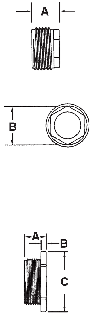 STEEL ELECTRIC PRODUCTS Steel Electric Products CR0 1/2 x 3/8 Inch Flush Threaded Rigid/IMC Reducer Bushing