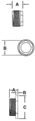 Steel Electric Products CR0 1/2 x 3/8 Inch Flush Threaded Rigid/IMC Reducer Bushing