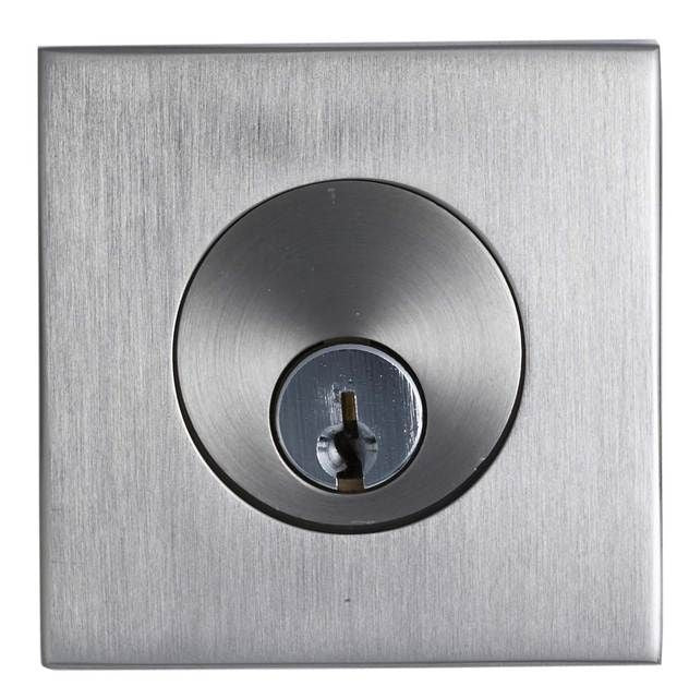 EMTEK Emtek 8469US15 Square Single Cylinder Deadbolt Satin Nickel