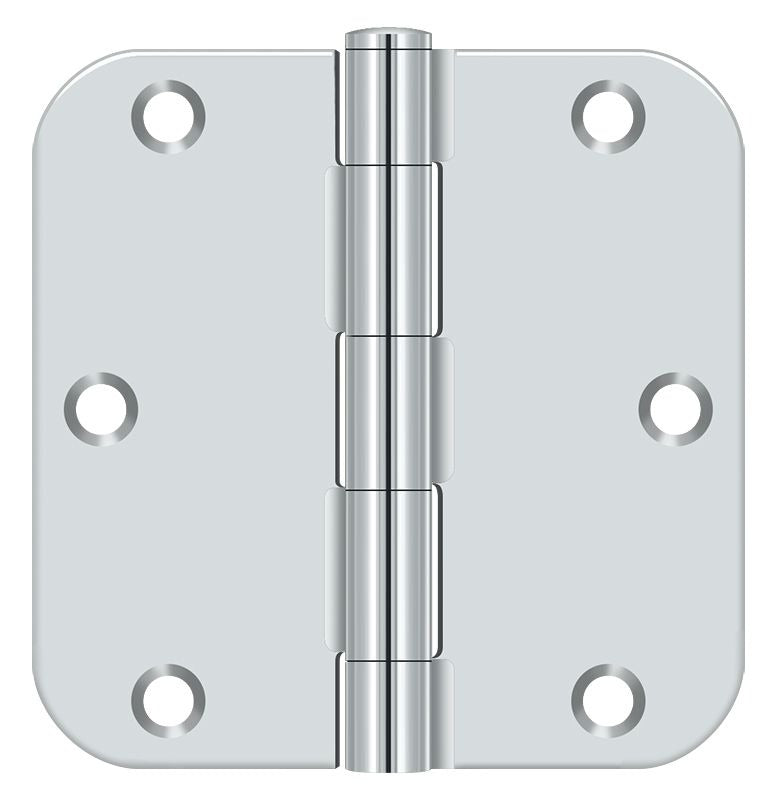 DELTANA Deltana S35R526 Radius Door Hinge 3.5x3.5 Bright Chrome