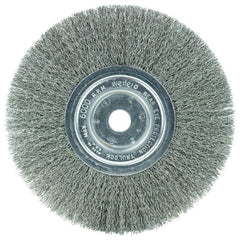 WEILER Weiler 01168 8 Inch Crimped Wire Wheel Brush Carbon Steel