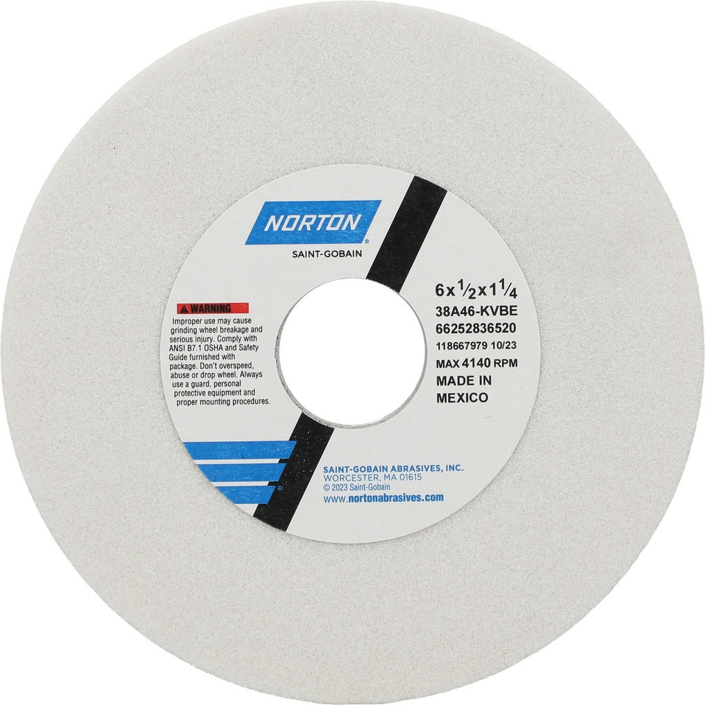 NORTON Norton 66252836520 Surface Grinding Wheel 6in 46 Grit