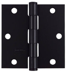 NATIONAL HARDWARE National Mfg N241-190 3.5in Black Square Mortise Door Hinge