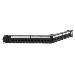 HUBBELL Hubbell Premise Wiring HPJ6A24A Cat6a Angled Patch Panel